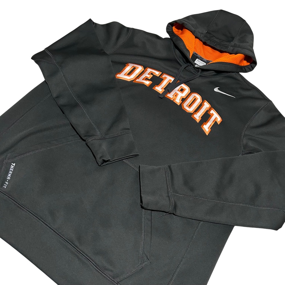 Nike Hoodie Mens L Black Detroit Tigers Cooperstown Therma-FIT 26758X-TG6
